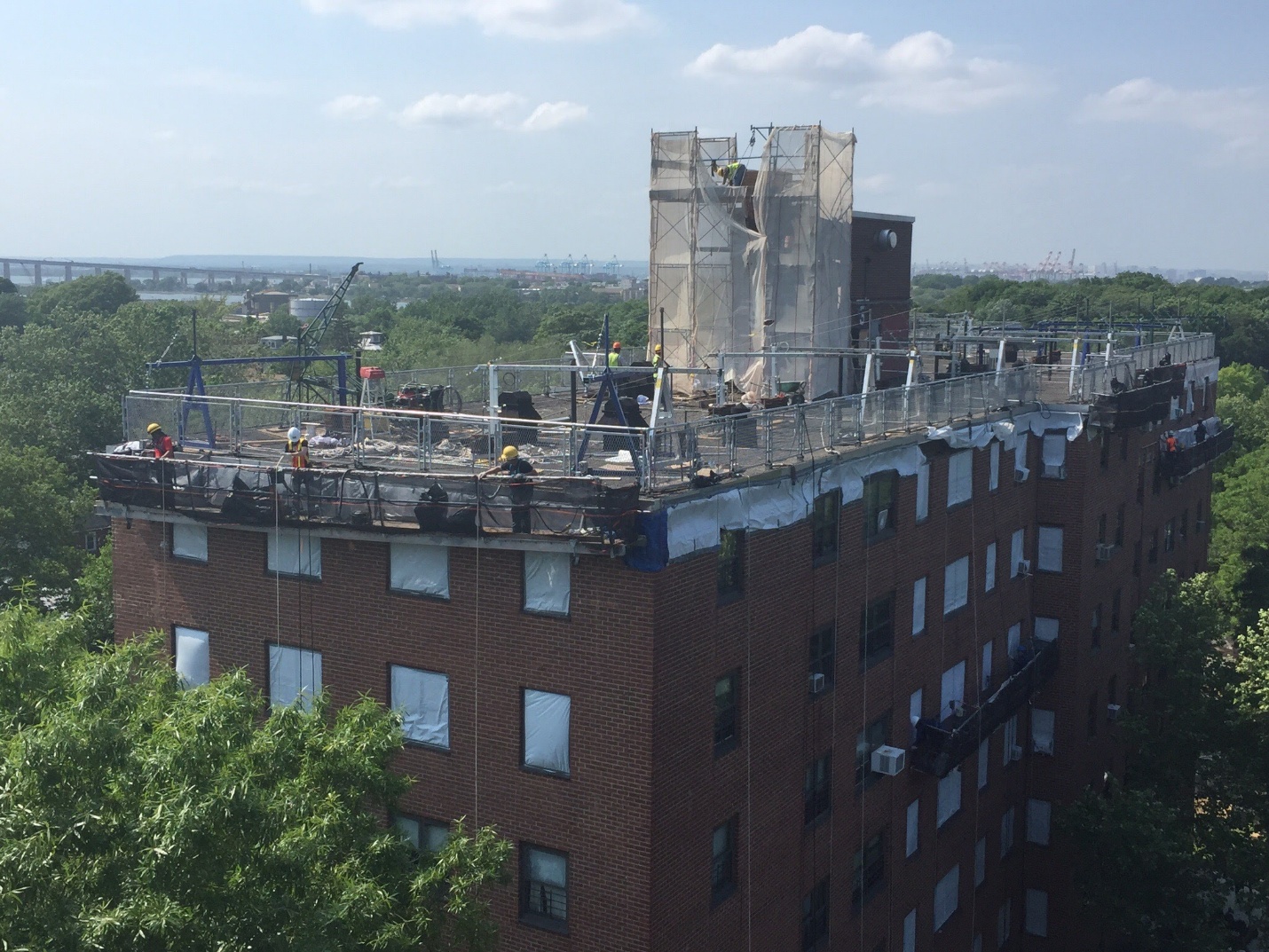 NYCHA Exterior Restoration and Roofing Replacement at West Brighton Plaza and Richmond Terrace